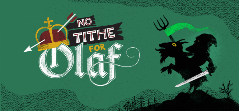 No Tithe for Olaf banner