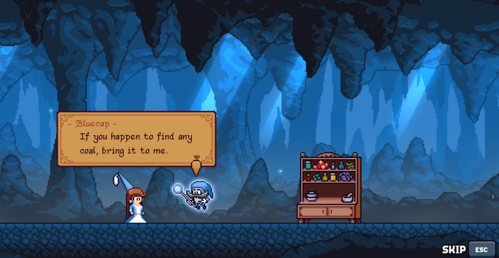 the princess gets a quest