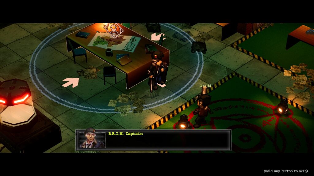 The starting area of the game